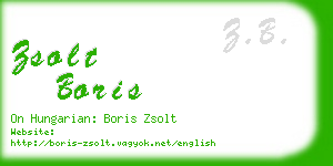 zsolt boris business card